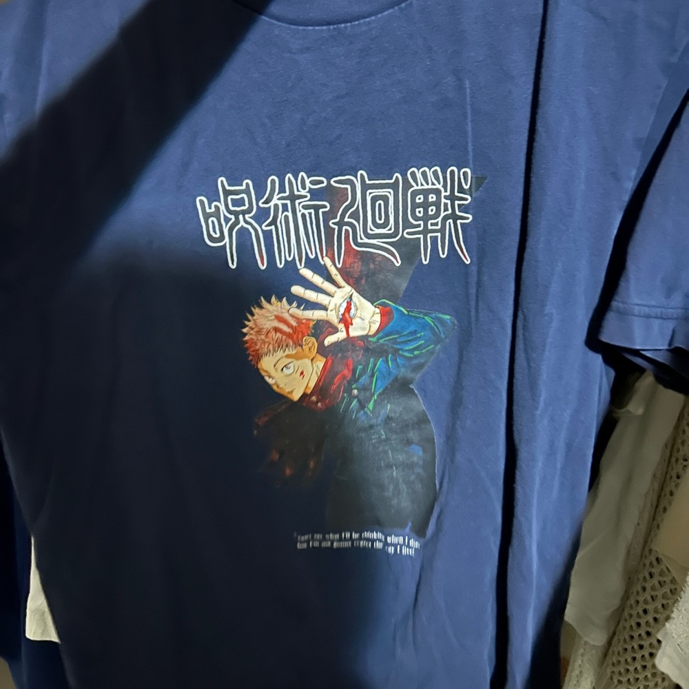 Uniqlo Jujutsu Kaisen Blue Graphic T-Shirt